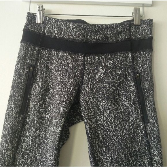 Lululemon Inspire Tight II - Suited Jacquard Black White / Black Size 6 - Picture 4 of 14